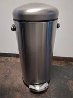 RVS Simplehuman pedaalemmer 60 liter, Huis en Inrichting, Met pedaal, 50 tot 75 cm, 40 liter of meer, Ophalen of Verzenden