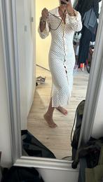 Zara broderie jurk S M, Maat 38/40 (M), Zara, Ophalen of Verzenden, Zo goed als nieuw