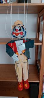 Vintage Marionet Clown 70 cm, Ophalen of Verzenden