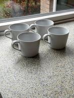 4 witte IKEA mokken - 400 ml, Ophalen, Gebruikt, Keramiek, Effen