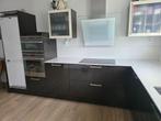 Moderne keuken in topstaat composiet, compleet 330/360, Huis en Inrichting, Keuken | Complete keukens, Ophalen, Gebruikt, Bruin