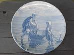 Vintage Delfts blauw wandbord gemarkeerd, Antiek en Kunst, Ophalen of Verzenden