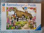 Puzzel Ravensburger, Landhuis met vogeltjes, 500 stukjes, Ophalen, 500 t/m 1500 stukjes, Zo goed als nieuw, Legpuzzel