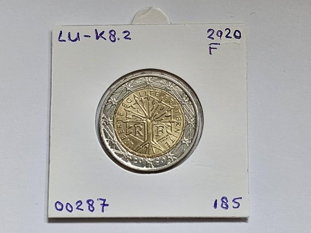 2-euromunt Frankrijk (F) 2020 Koers LU-K8.2, Ophalen of Verzenden, Frankrijk, 2 euro, Losse munt