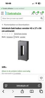 Betonlook plantenbak/zuil Intratuin (prijsje zit er nog op), Huis en Inrichting, Woonaccessoires | Zuilen en Pilaren, Ophalen