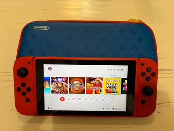 Nintendo Switch Mario red lm edition met heel veel spellen beschikbaar voor biedingen