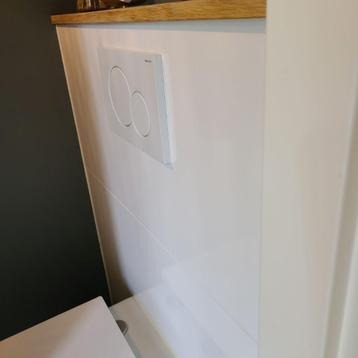 4 Nieuwe matwitte wandtegels voor toilet/badkamer 120x40 beschikbaar voor biedingen