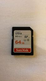 Sandisk ultra, 64GB, Audio, Tv en Foto, Fotografie | Geheugenkaarten, Sandisk Extreme, Nieuw, Ophalen of Verzenden, Fotocamera