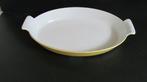 Geëmailleerd gietijzer ovale ovenschaal DRU Made in Holland, Overige materialen, Gebruikt, Ophalen of Verzenden, Schaal of Schalen