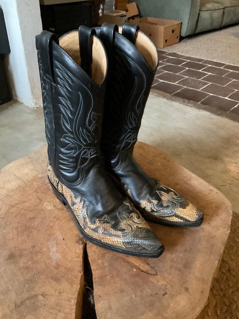 Dr. adams cowboylaarzen,draagmaat 44, Kleding | Heren, Schoenen, Zwart, Boots, Dr. Adams, Ophalen of Verzenden