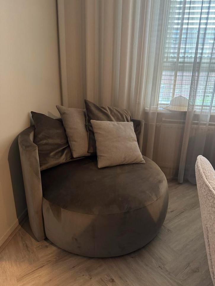 Luxe Passe Partout Love Seat - Bruin, Huis en Inrichting, Banken | Sofa's en Chaises Longues, Zo goed als nieuw, Eenpersoons, Stof