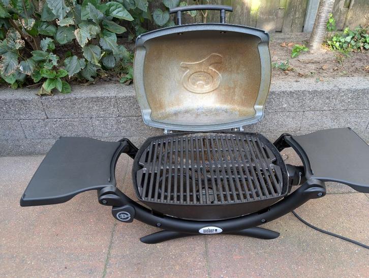 Weber Q1400 elektrische bbq, Tuin en Terras, Elektrische barbecues, Gebruikt, Ophalen