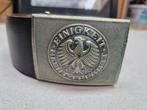 Duitse militaire riem met logo Bundeswehr. Parade, Ophalen, Landmacht, Duitsland, Kleding of Schoenen