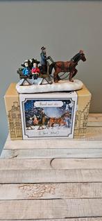 Typisch hollands paard met slee kerst kerstdorp, Ophalen of Verzenden, Gebruikt