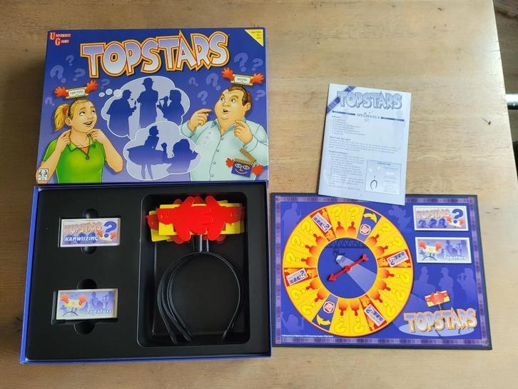 spel Top stars, Hobby en Vrije tijd, Gezelschapsspellen | Bordspellen, Zo goed als nieuw, Een of twee spelers, Drie of vier spelers