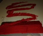 NIEUW Rood franje 8 cm lang. Voor Uw Uniform of sjerp., Hobby en Vrije tijd, Naaien en Fournituren, Ophalen of Verzenden, Nieuw