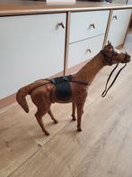 Vintage leren oud speelgoed paard, Antiek en Kunst, Ophalen of Verzenden