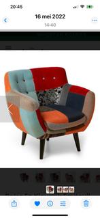 Kleurrijke fauteuil, Huis en Inrichting, Fauteuils, Ophalen, Minder dan 50 cm, Minder dan 75 cm, Apart