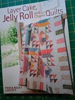 Layer cake, jelly roll and charm quilts en Jelly roll quilts, Ophalen of Verzenden, Zo goed als nieuw, Borduren en Naaien