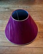 Bordeauxrode lampenkap, Huis en Inrichting, Ophalen of Verzenden, Zo goed als nieuw, Rond, Minder dan 25 cm