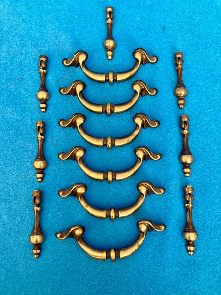 Oud koper/messing kastbeslag, Ophalen of Verzenden