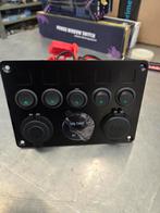 12V/24V Schakelpaneel met USB & Voltmeter, Auto diversen, Ophalen of Verzenden, Nieuw