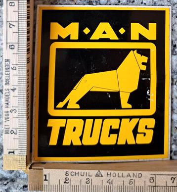 Vintage sticker M.A.N. trucks vrachtauto vrachtwagen merk beschikbaar voor biedingen