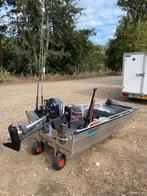 Qwest F301 met Minn kota en AGM Power en strandwiel etc., Ophalen, Zo goed als nieuw, Complete hengel