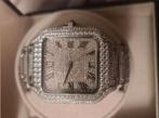 moissanite horloge met 8215 miyota Japans uurwerk, Ophalen, Zo goed als nieuw, Staal, Overige merken