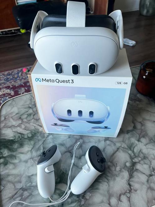Meta Quest 3 128gb | Zo goed als niuew inclusief doos, Spelcomputers en Games, Virtual Reality, Zo goed als nieuw, Overige platformen