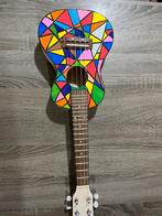 Handgemaakte, beschilderde concert ukelele, Muziek en Instrumenten, Ophalen of Verzenden, Gebruikt, Ukelele