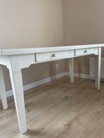 Witte houten tafel, Huis en Inrichting, Tafels | Eettafels, Ophalen, 50 tot 100 cm, Zo goed als nieuw, 150 tot 200 cm
