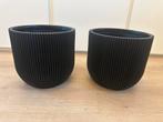 Te koop bloempot zwart Capi Europe pot bol Groove, Tuin en Terras, Bloempotten, Kunststof, Rond, Ophalen of Verzenden, Zo goed als nieuw