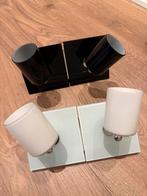 Jan de Bouvrie Plafondlampen 2x 2 spots, Ophalen of Verzenden, Gebruikt, Glas