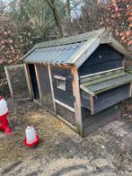 Groot kippen(nacht)hok met ren en twee legbakken, Dieren en Toebehoren, Ophalen, Zo goed als nieuw, Kippenhok of Kippenren