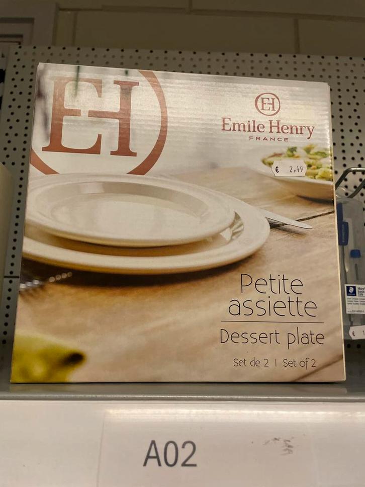 Emile Henry Dessertborden - Set van 2, Huis en Inrichting, Keuken | Servies, Nieuw, Bord(en), Overige stijlen, Keramiek, Ophalen of Verzenden