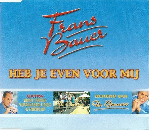 Frans Bauer – Heb Je Even Voor Mij Maxi Single CD, Cd's en Dvd's, Cd Singles, Zo goed als nieuw, Nederlandstalig, 1 single, Verzenden