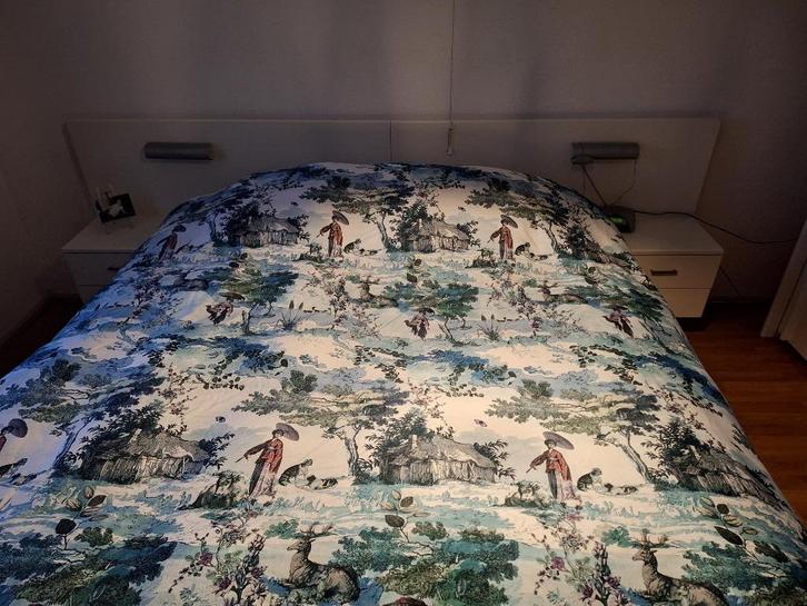 Essenza Dekbedovertrek Essenza Colette Pure White Satijn, Huis en Inrichting, Slaapkamer | Beddengoed, Nieuw, Dekbedovertrek, Tweepersoons