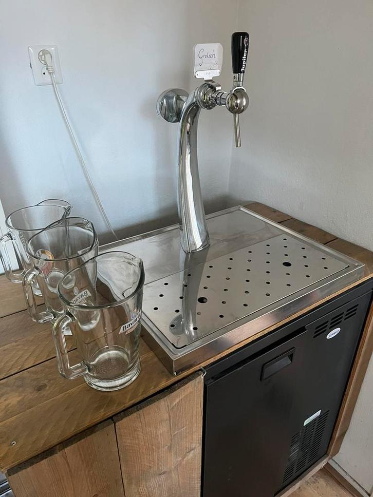 Biertap installatie inclusief toebehoren, Witgoed en Apparatuur, Thuistaps, Zo goed als nieuw, Overige merken, Ophalen