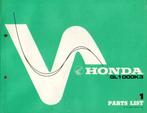 Honda GL1000 K3 Goldwing  Parts List (5778z), Ophalen of Verzenden, Honda