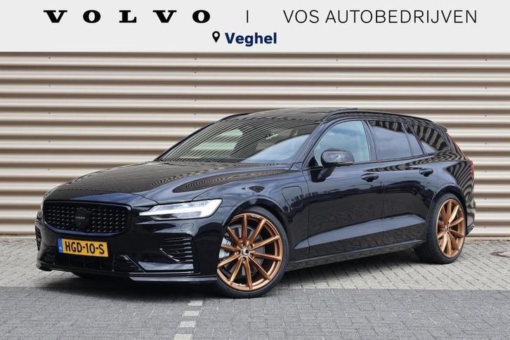 Volvo V60 T6 Plug-in hybrid AWD Ultra Dark | 20" Heico sport, Auto's, Volvo, Bedrijf, Te koop, V60, 360° camera, 4x4, ABS, Achteruitrijcamera