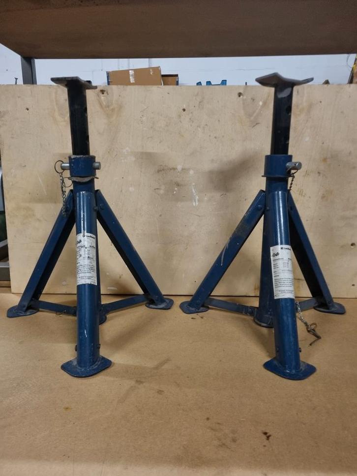 2 Krikken 6000kg - Stevige Autosteunen, Auto diversen, Autogereedschap, Gebruikt, Ophalen of Verzenden