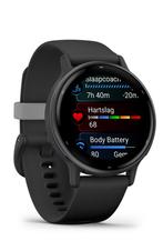 GARMIN vivoactive 5 Music Zwart/Leisteen factuur + Garantie, Sieraden, Tassen en Uiterlijk, Sporthorloges, Zwart, Garmin, Nieuw