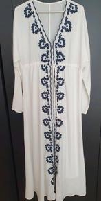 NIEUW! BOHO lange jurk wit navy maat m KWALITEIT, Maat 38/40 (M), Wit, Ophalen of Verzenden, Zo goed als nieuw