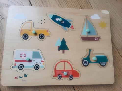 Puzzel voertuigen met geluid, Kinderen en Baby's, Speelgoed | Kinderpuzzels, Gebruikt, 6 maanden tot 2 jaar, Minder dan 10 stukjes