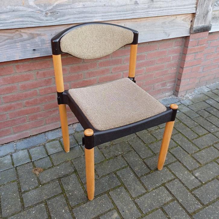 1 x vintage design stoel bureau stoel, Huis en Inrichting, Stoelen, Gebruikt, Vijf, Zes of meer stoelen, Bruin, Ophalen