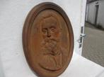 GROTE gietijzer wandplaquette / gedenkplaat, Antiek en Kunst, Ophalen of Verzenden