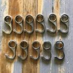 Vintage messing vernikkelde kapstokhaken, Ophalen, Gebruikt, Overige typen, Minder dan 100 cm