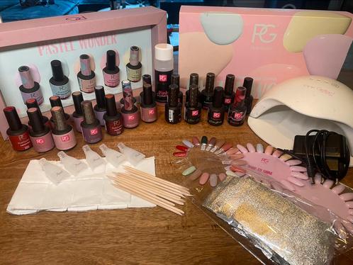 Pink Gellac set, Sieraden, Tassen en Uiterlijk, Uiterlijk | Cosmetica en Make-up, Zo goed als nieuw, Handen en Nagels, Overige kleuren