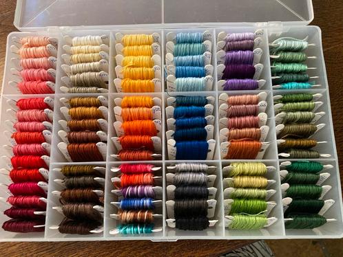 DMC dmc Borduurgaren borduurzijde doos bobbins, Hobby en Vrije tijd, Borduren en Borduurmachines, Borduurgaren of Zijde, Ophalen of Verzenden